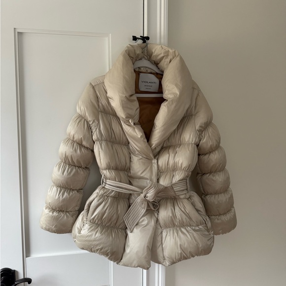 Gorgeous beige Italian Made Violante puffer jacket😍 - Picture 6 of 12